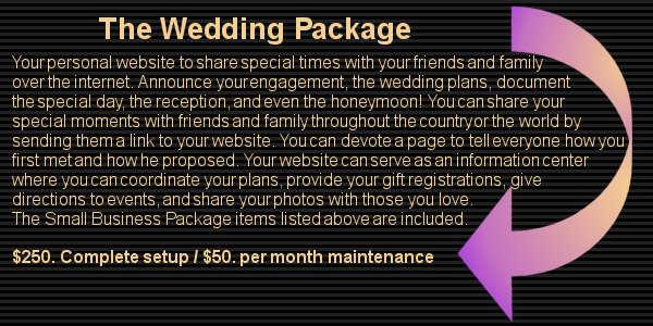 Web Griffin Design - The Wedding Package
